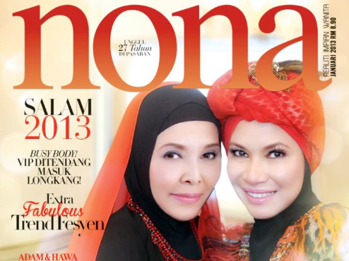 Noorkumalasari & Aida Khalida Bakal Hiasi Muka Depan Majalah NONA 2013