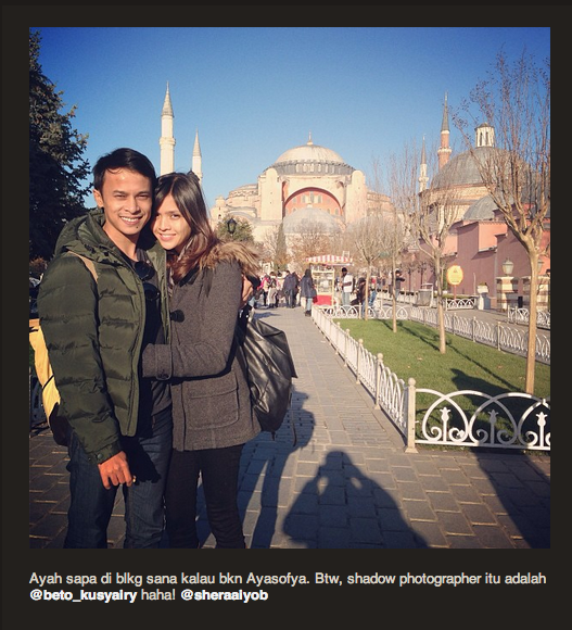 8 Foto Romantik Zahiril Adzim & Shera Aiyob Bercuti Ke Istanbul