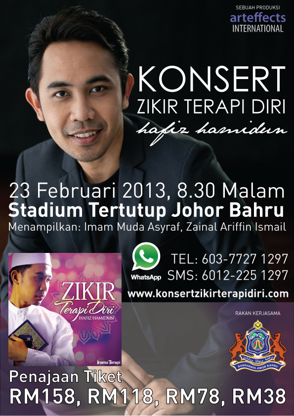 Konsert Zikir Terapi Hafiz Hamidun Di Johor Februari Ini
