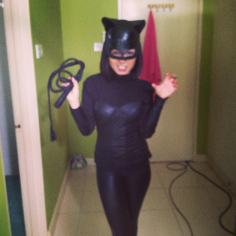 Foto : Nad Zainal Seksi Pakai Kostum Catwoman