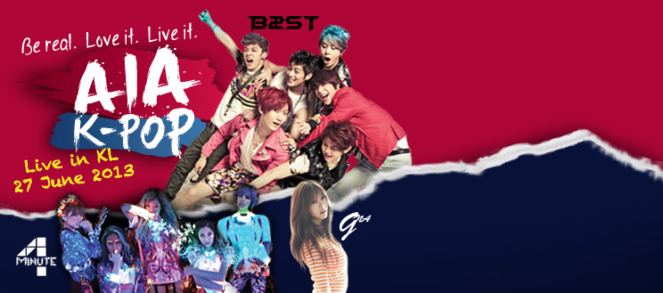 Beast, 4Minute & G.NA Di Malaysia Jun Ini!