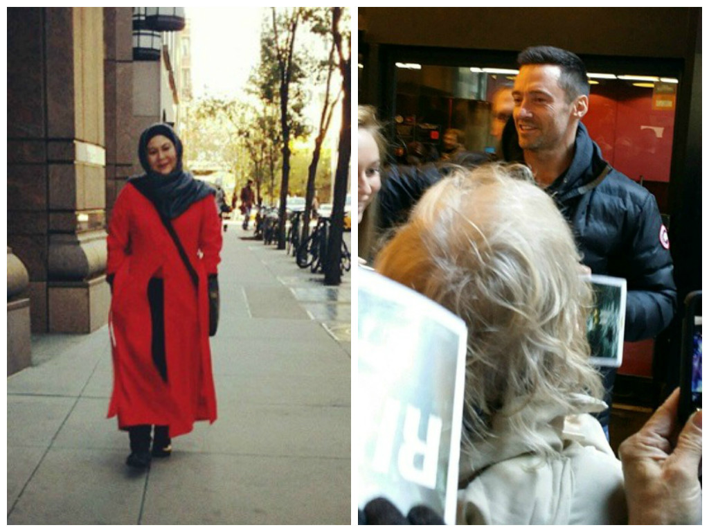 Erma Fatima Terserempak Hugh Jackman Di New York