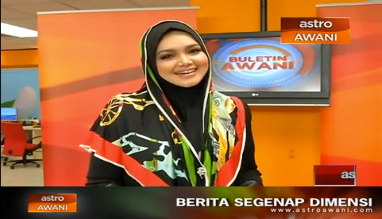 Video Dato' Siti Nurhaliza Sebagai Pembaca Berita Astro Awani