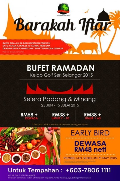 10 Restoran Buffet Ramadhan Harga Bawah RM60 Di Sekitar 