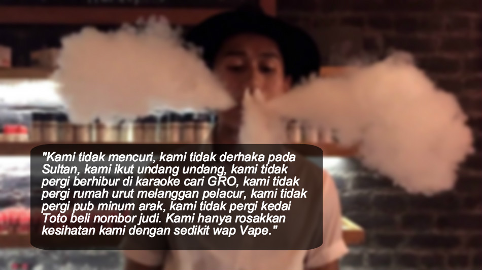 “Kami Tidak Mencuri” – Keluhan Rakyat Marhaen Ini Apabila Vape ‘Diharamkan’ Johor