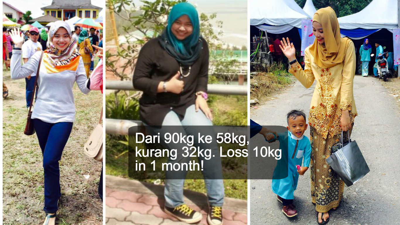Dari 90kg Ke 58kg Gadis Ini Kurangkan 10kg Dalam Masa Sebulan Jom Baca