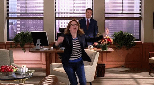 liz-lemon-runs-out-of-office-excited