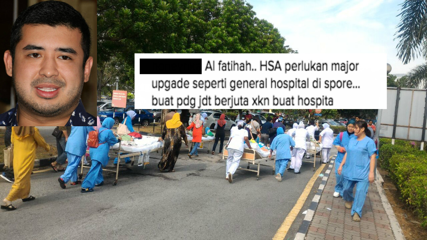 Bandingkan Dana Hospital Dengan Peruntukan Padang JDT, Ini Respon Paling ‘Win’ Tunku Idris