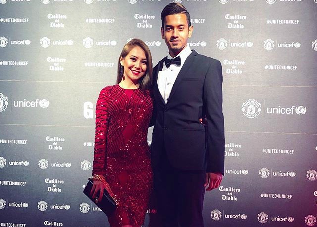 Foto Momen Mawar Rashid & Raden Yaakob Makan Malam Bersama Pemain Bintang Manchester United