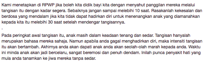 Biarkan Anak Menangis Tanpa Dilayan? Ini Kesan Negatif Yang Ibu 