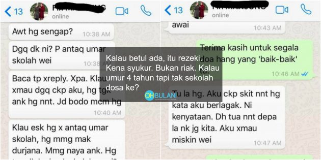 'Nanti Anak Hang Jadi Bodo Macam Hang' – Disapa Kawan Lama 