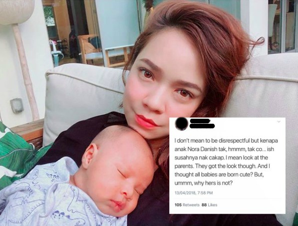 Kutuk Anak Nora Danish Tidak Comel, Lihat Apa Respon Netizen Terhadap Wanita Ini..