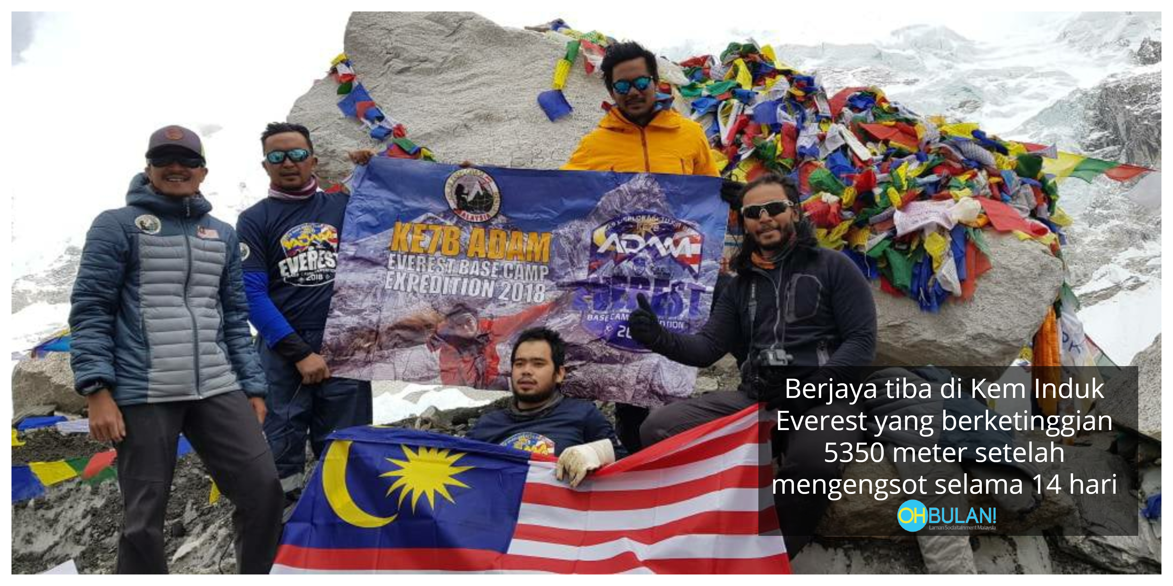 VIDEO] Pendaki Istimewa Berjaya Tawan Everest Hanya Mengensot 