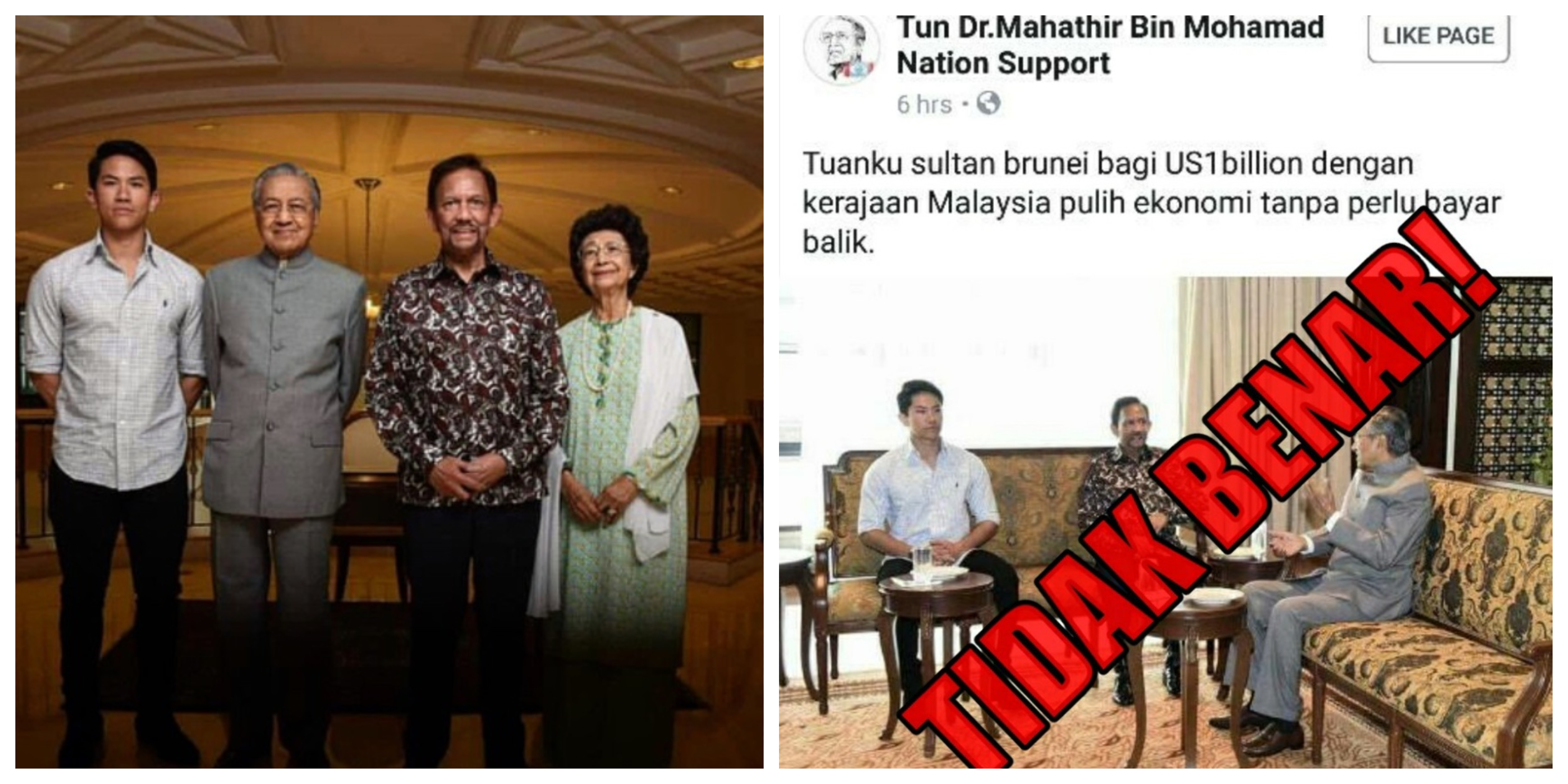 Sultan Brunei Tak ‘Derma’ Pun AS1$ Billion