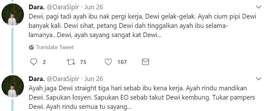 Ayah Sedih Tengok Ibu Terpaksa Perah Susu Tunggu Ayah Ibu Di Syurga Sayang