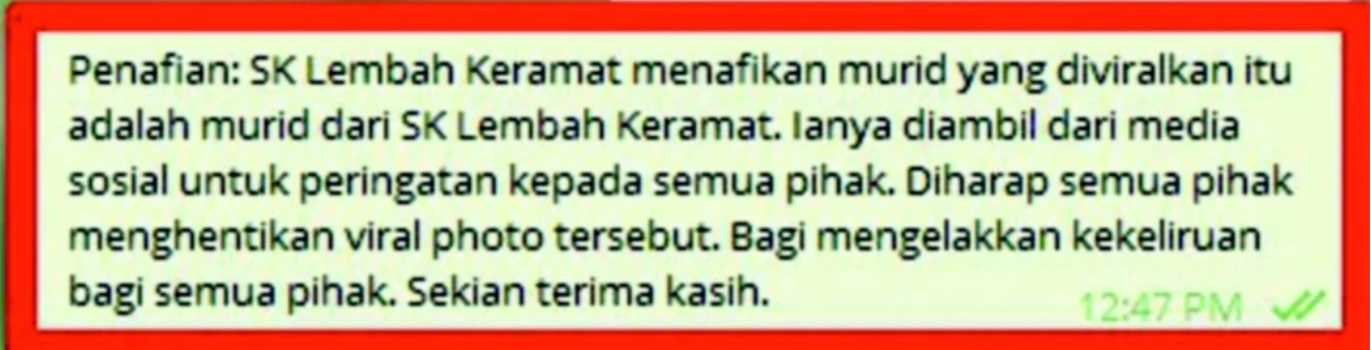 Bukan Pelajar Sk Lembah Keramat Rupanya