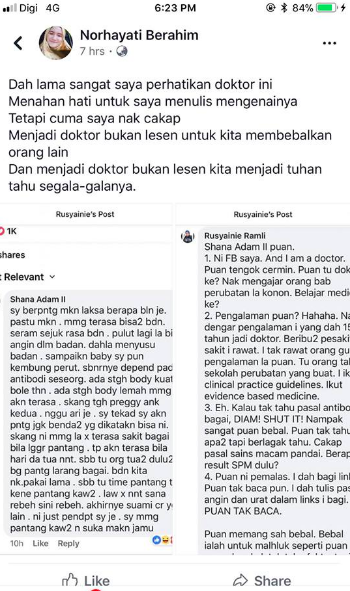 Surat terbuka utk doktor :'Ingatlah , Dr Tak Selalunya 