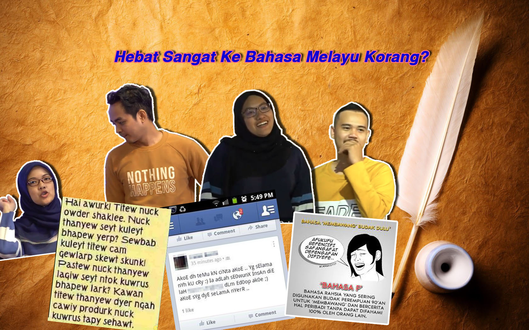 [VIDEO] Hebat Sangat Ke Bahasa Melayu Korang? Sohor Kini, Meridap? Apa Tuu?!