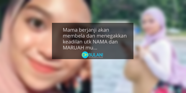 Ibu Luah Kesedihan Anak Meninggal Kerana Lelaki 'Taksub'