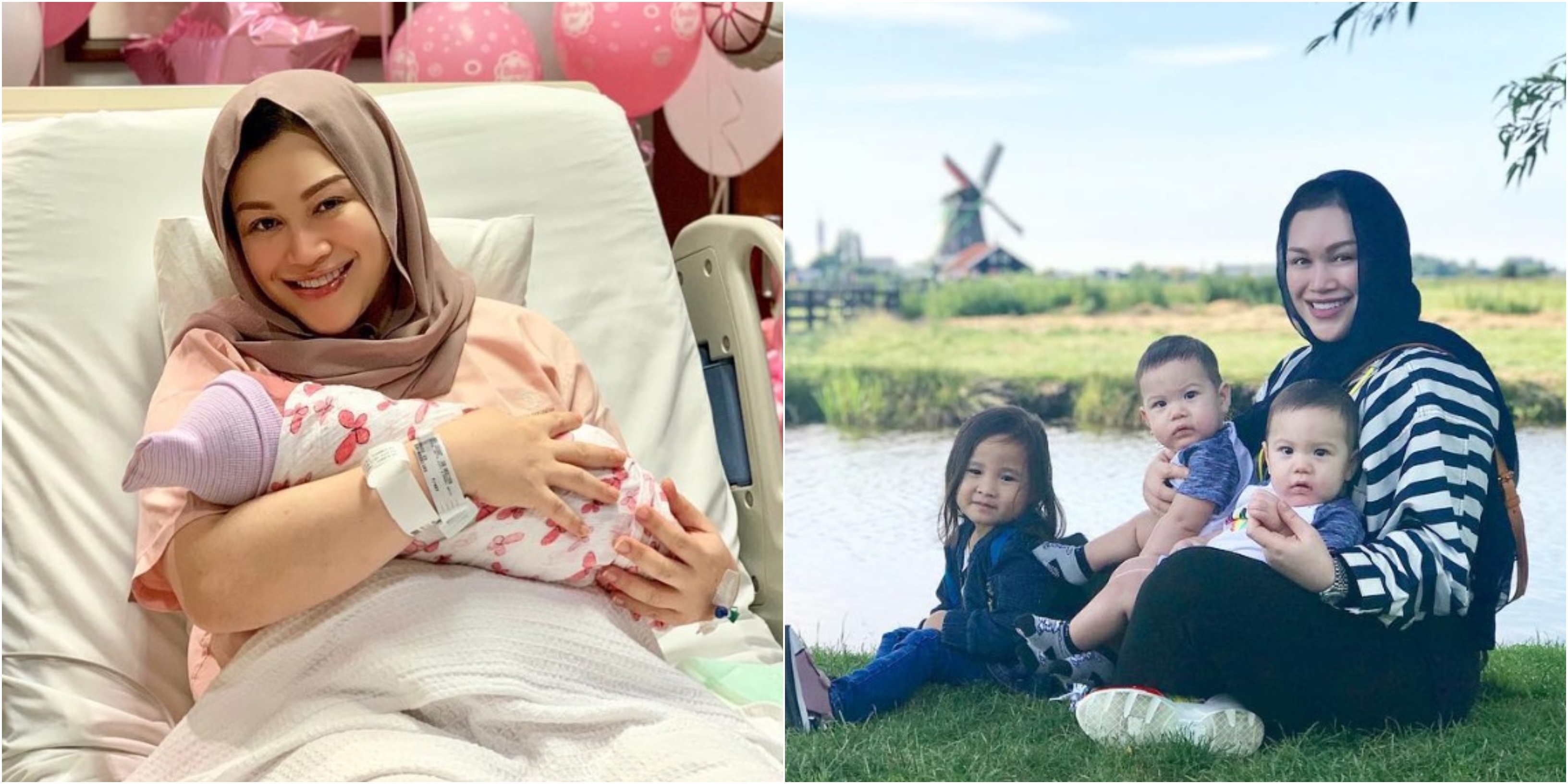 Selepas Dapat Baby Kembar, Zizie Ezette Selamat Lahir Anak Ketiga