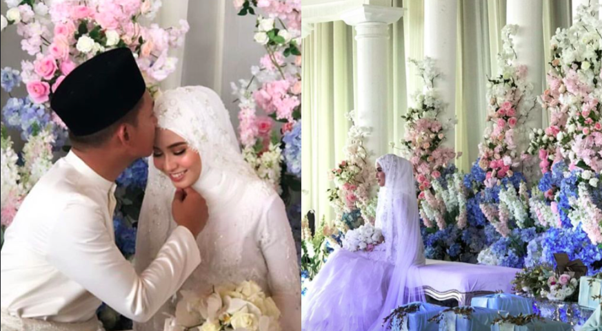 [FOTO&VIDEO] Sekitar Majlis Pernikahan Bella Dally & Suami. Indah Bak Kayangan!