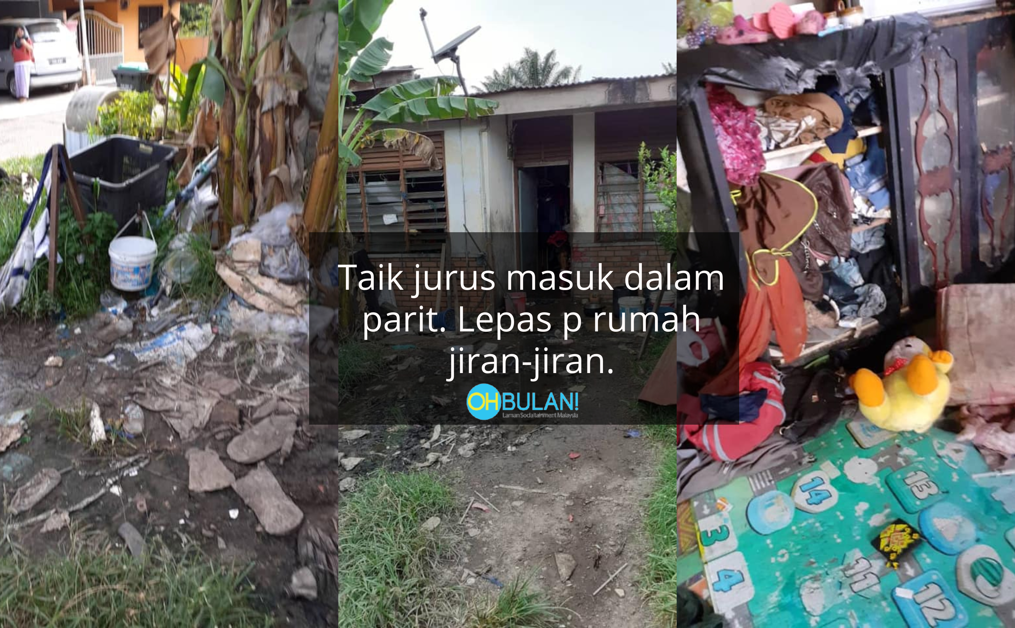 B*rak & Kencing Depan Rumah, Jirus Dalam Parit, Keluarga 