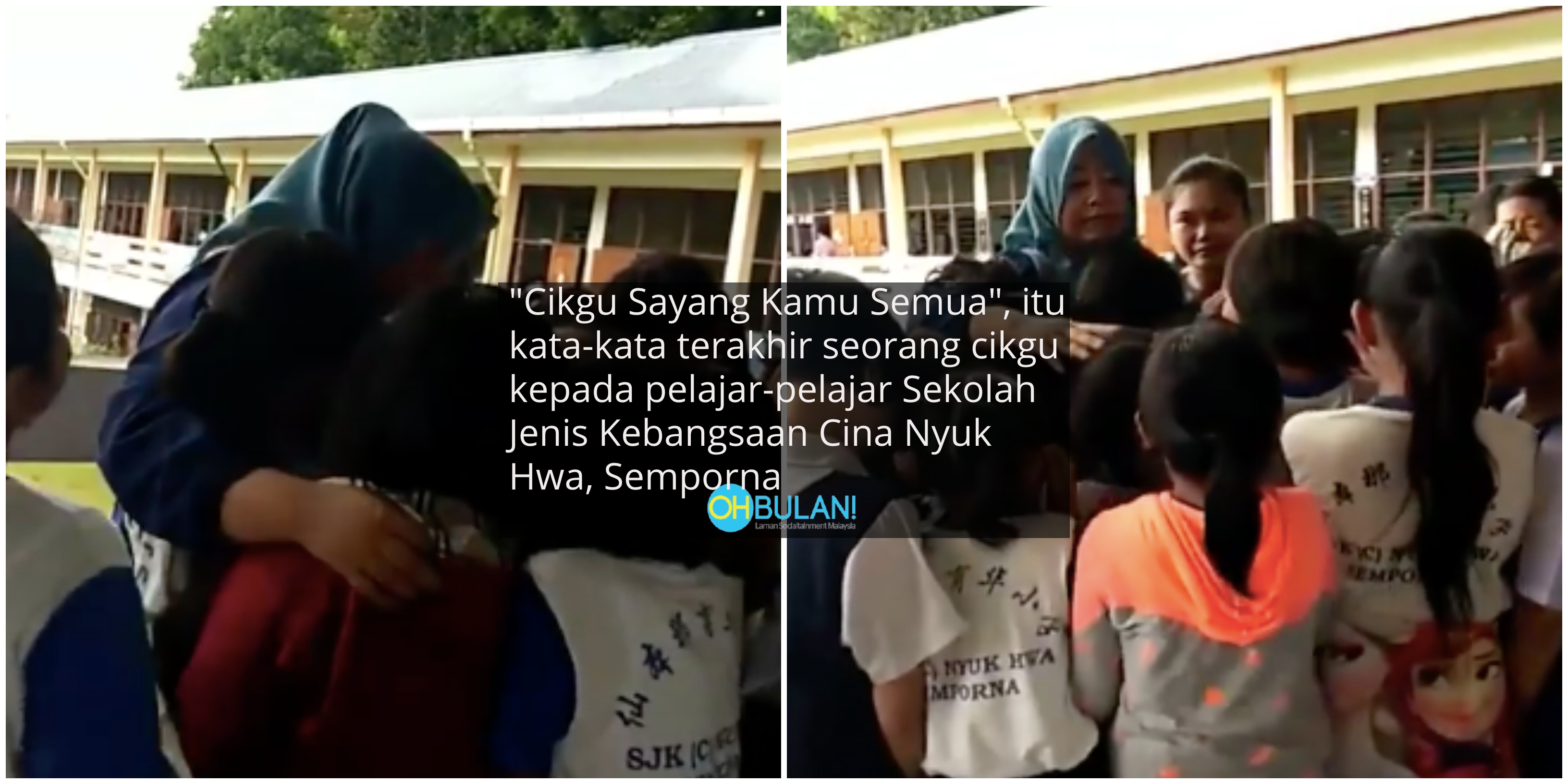 [VIDEO] Aksi Sayu Perpisahan Terakhir Guru & Anak Murid Ini Undang Sebak Netizen