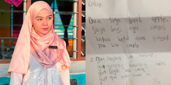 Dapat Lebih 15 Surat Cinta & Pick-Up Line, Cikgu Cantik Ini ‘Pening’ Layan Karenah Murid