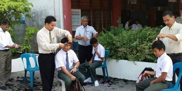 pelajar tingkatan 1 buat petisyen mahu rambut  panjang