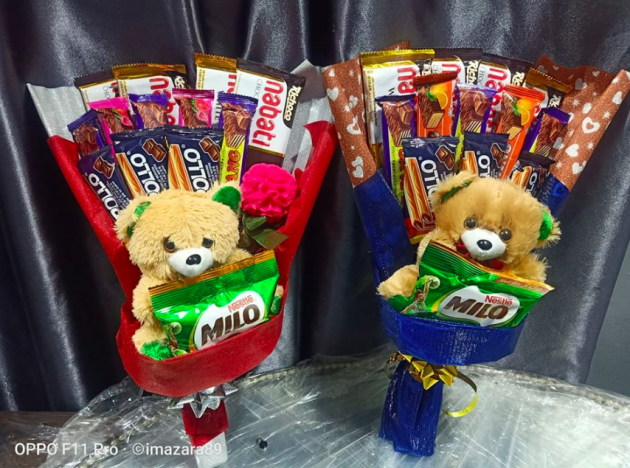 DIY Bouquet Coklat Teddy Bear Untuk Majlis Graduasi Anak-Anak