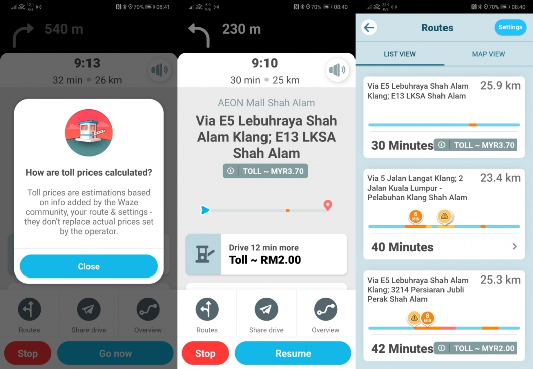 Tiada Lagi Masalah Baki TnG Tak Cukup, Waze Kini Tunjuk Kadar Tol Setiap Perjalanan